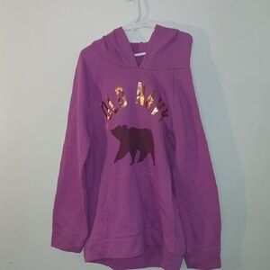 Old Navy Kids Hoodie in Purple with Bear Design